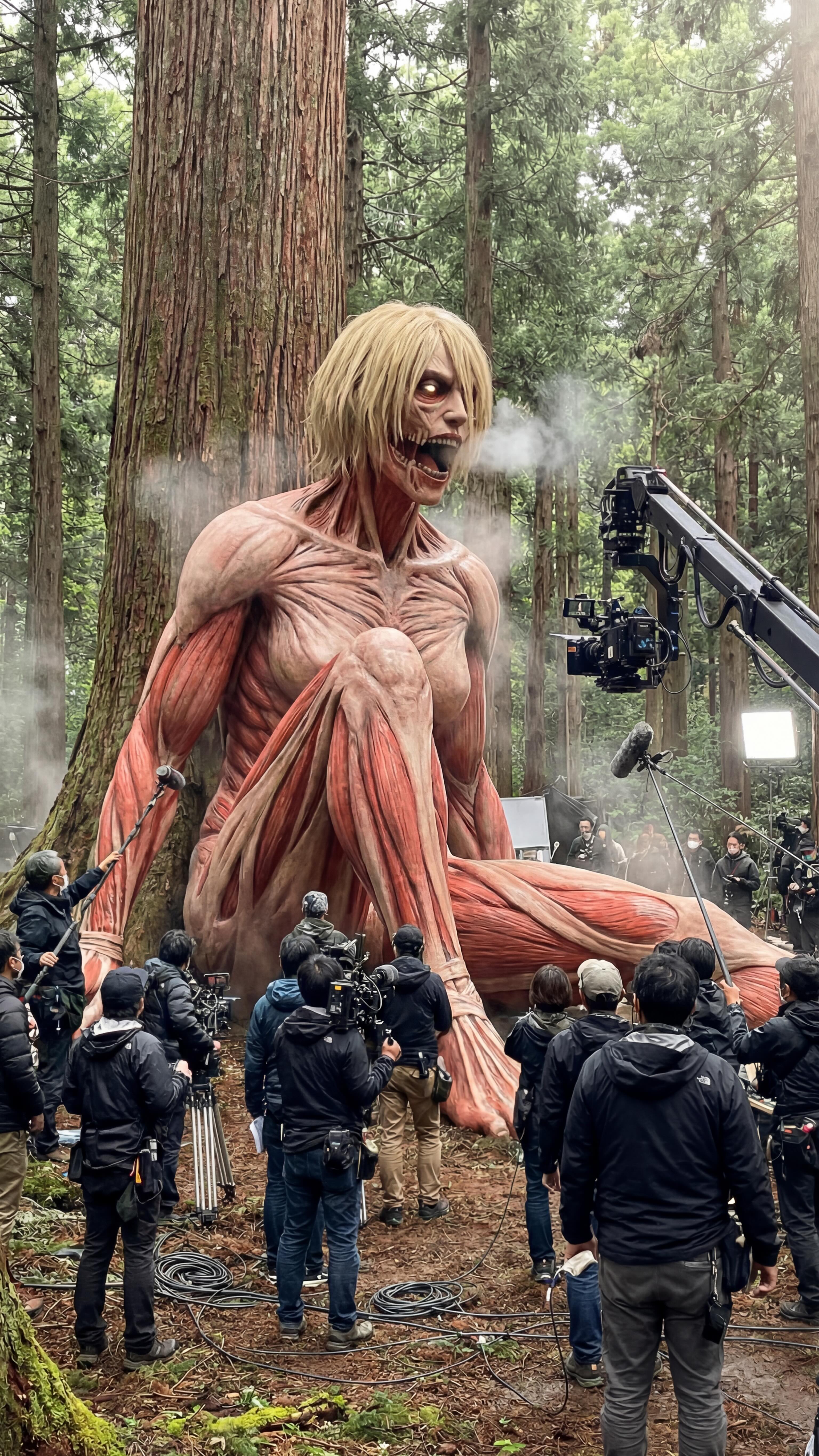 What if Attack on Titan was actually filmed in Hollywood… with giants ...
