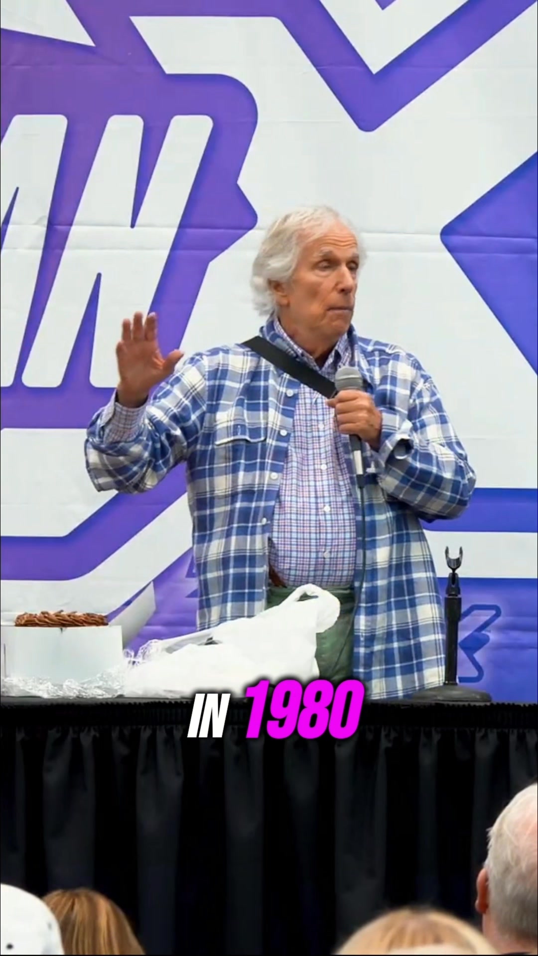 Henry Winkler stepped up and donated one of the original leather