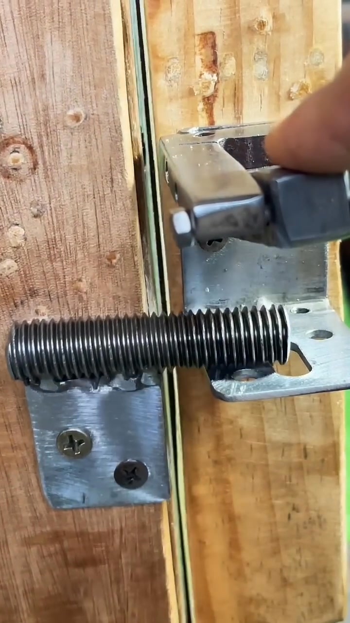Idea with making door latch lock !!! . . . #woodworking #wood # ...