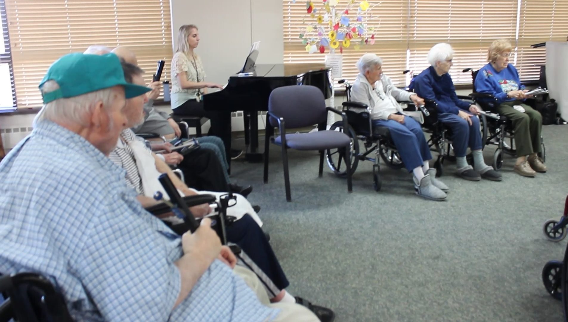 The Silvertone Bell Choir practicing on Monday. It will make your day