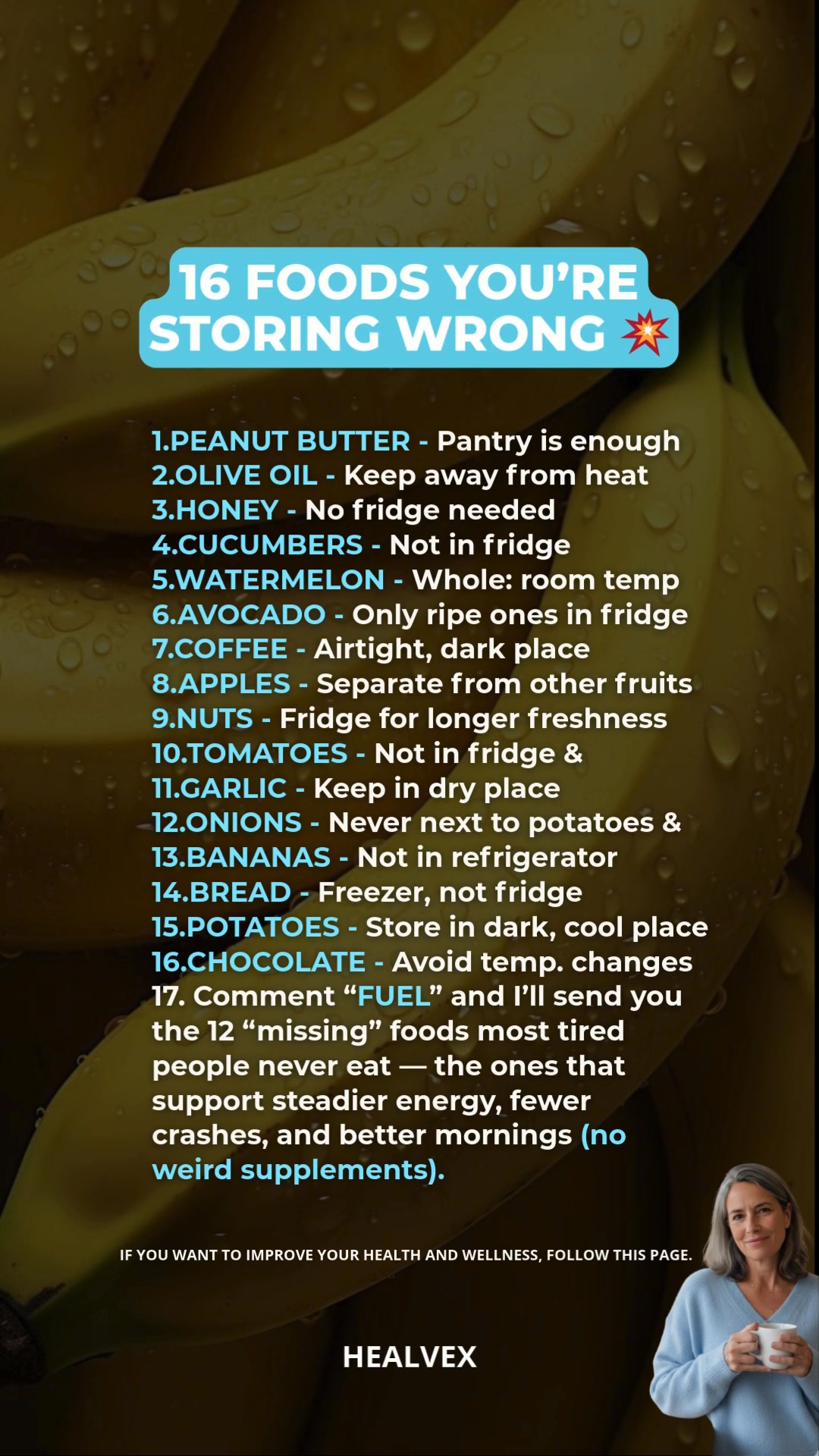 🚨 Your fridge might be ruining “healthy” foods. Most food doesn’t “go ...