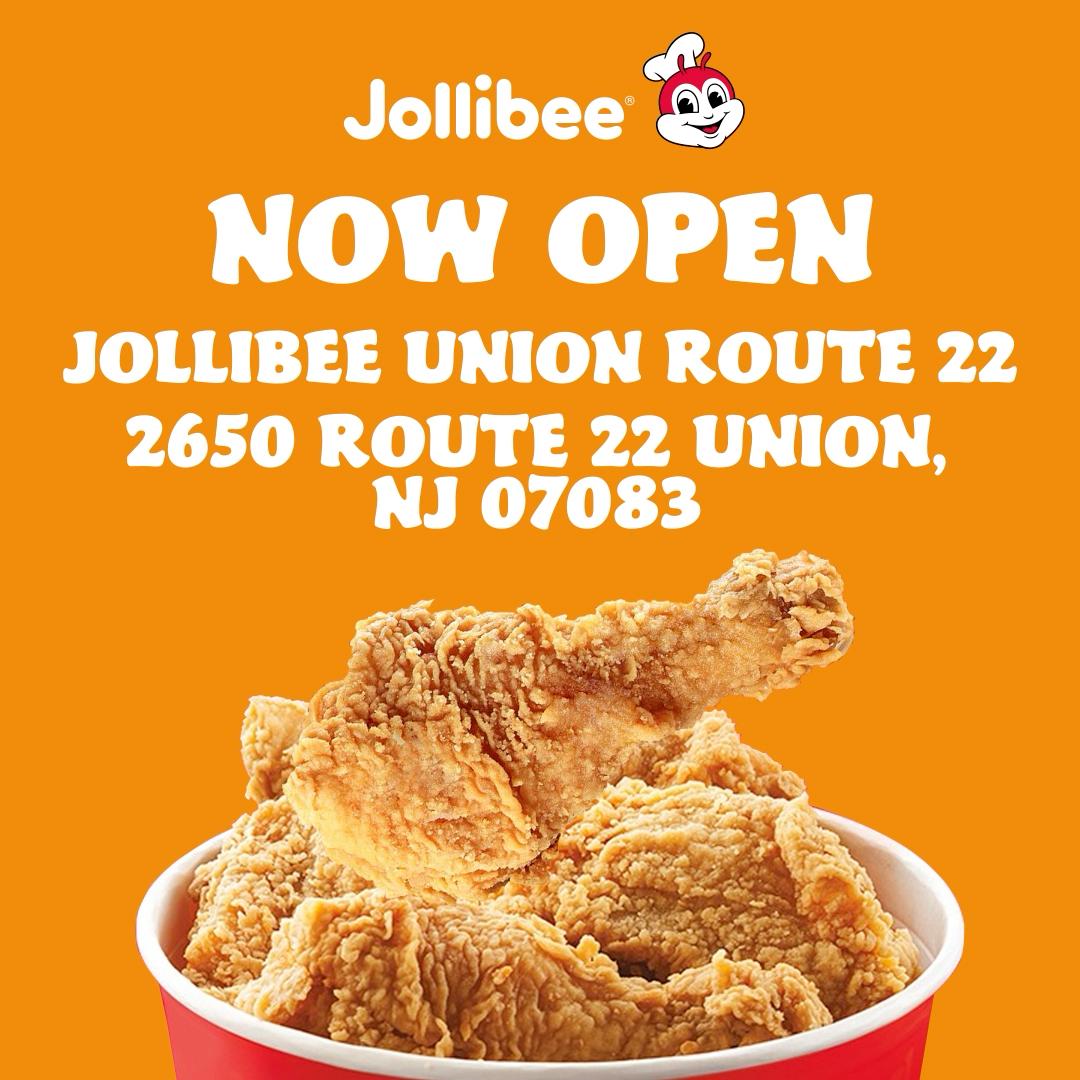 Joy is in the air as we open Jollibee Union Rte. 22, NJ today