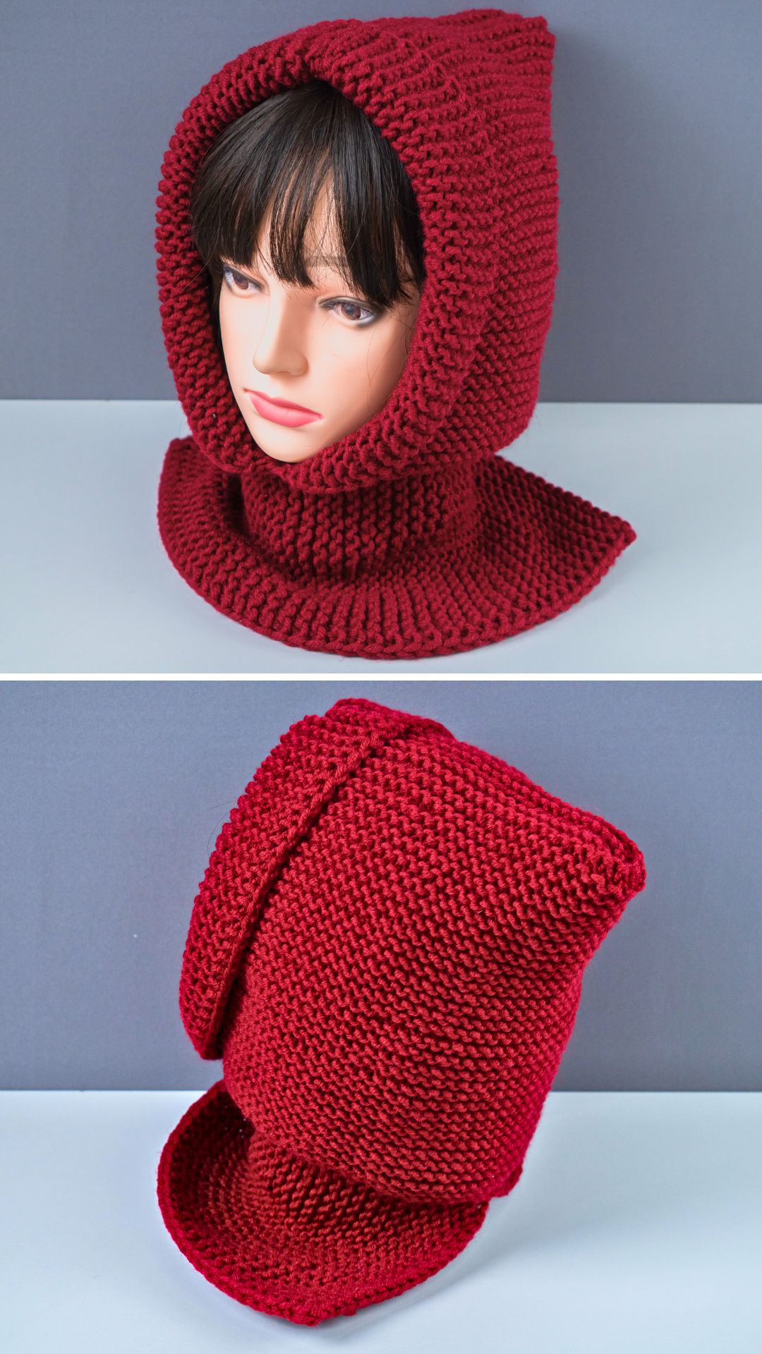 Warm knitted snood/scarf! So easy even a beginner can do it