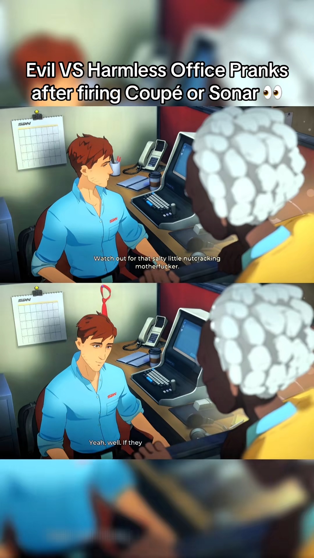 Malevola and Punch Up will either do Evil or Harmless Office Pranks to ...