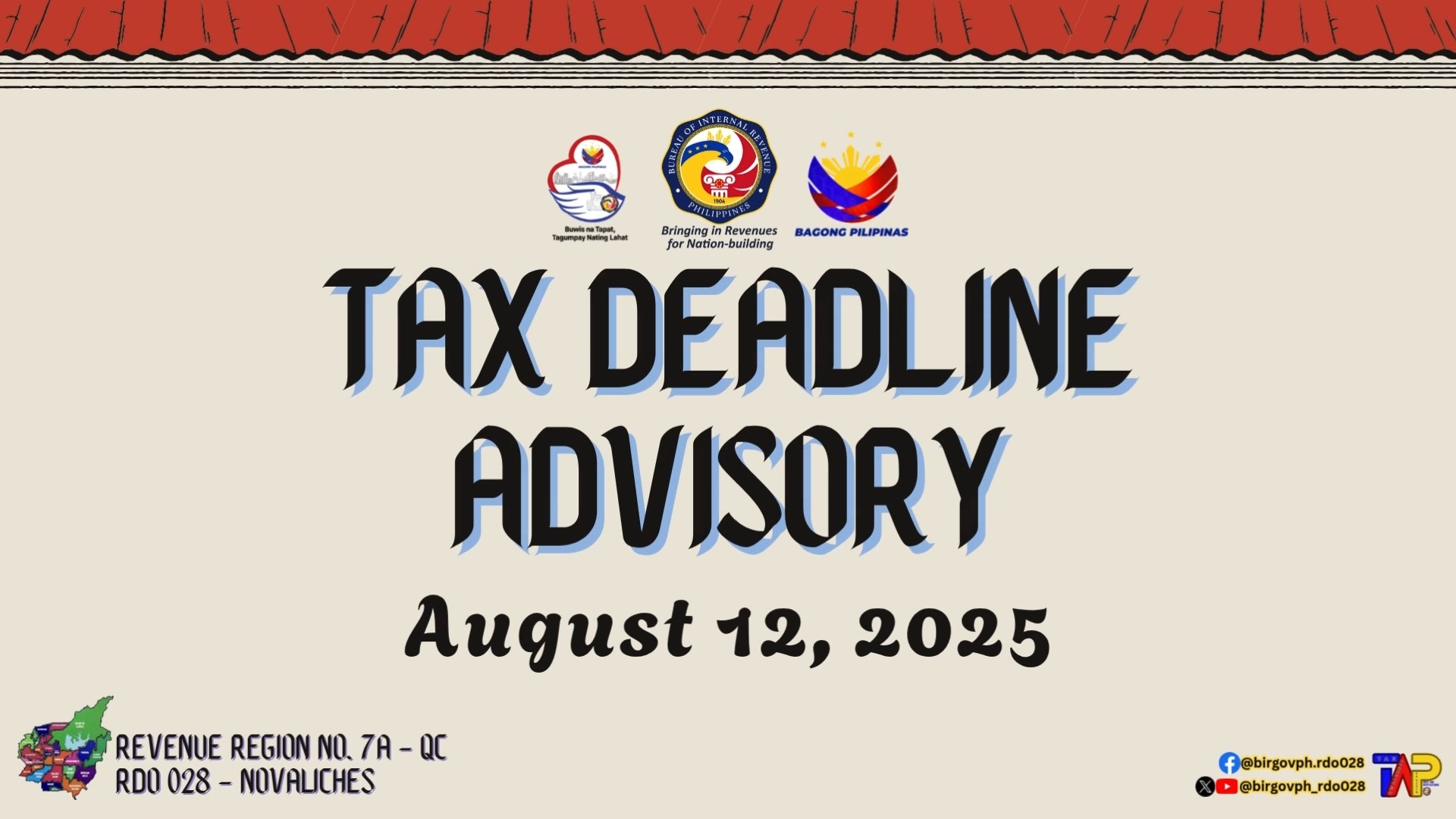 BIR Revenue District Office 028 - Novaliches - Taxpayers of 