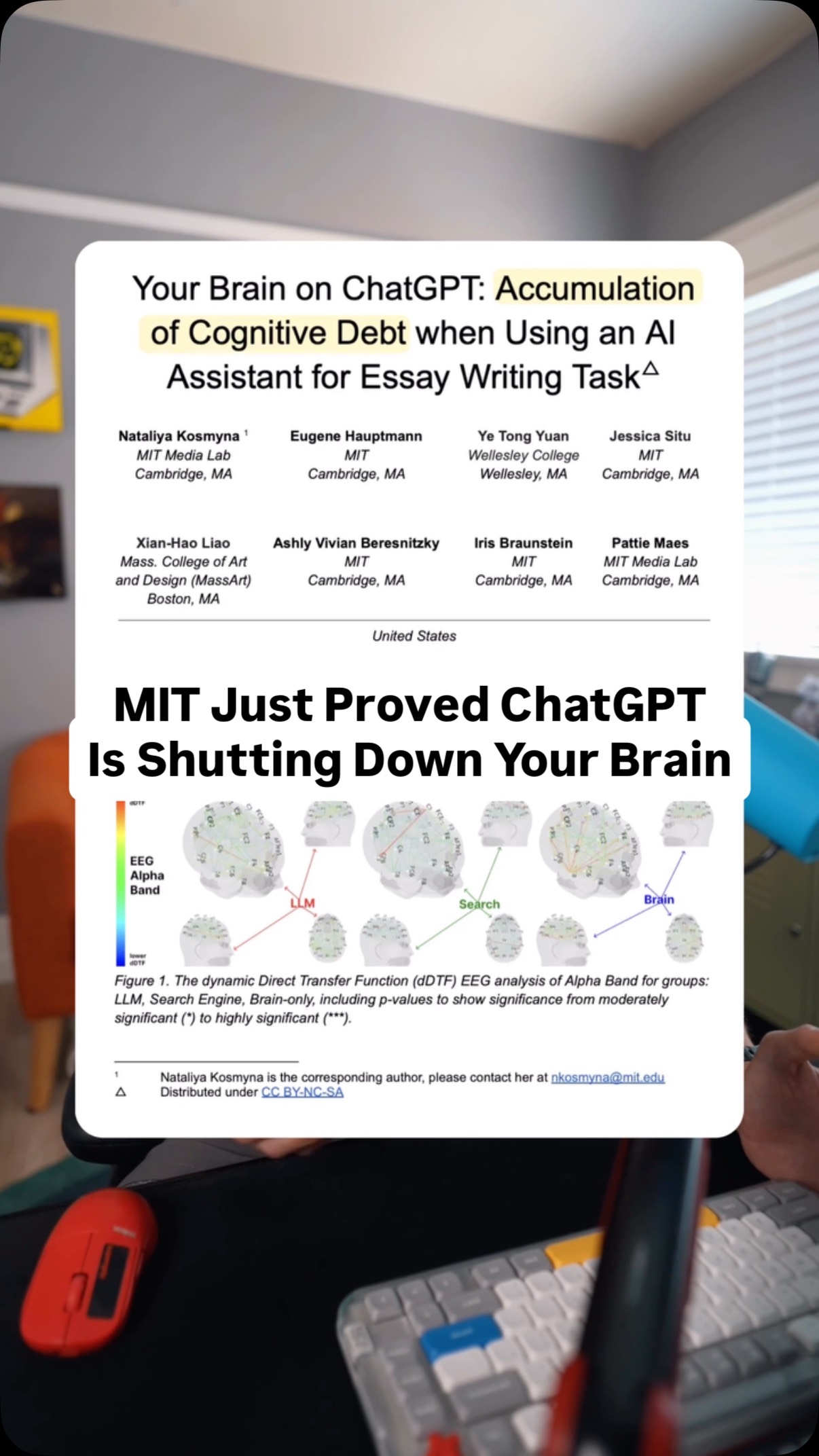 A new MIT study shows your brain literally shuts down when you use AI ...