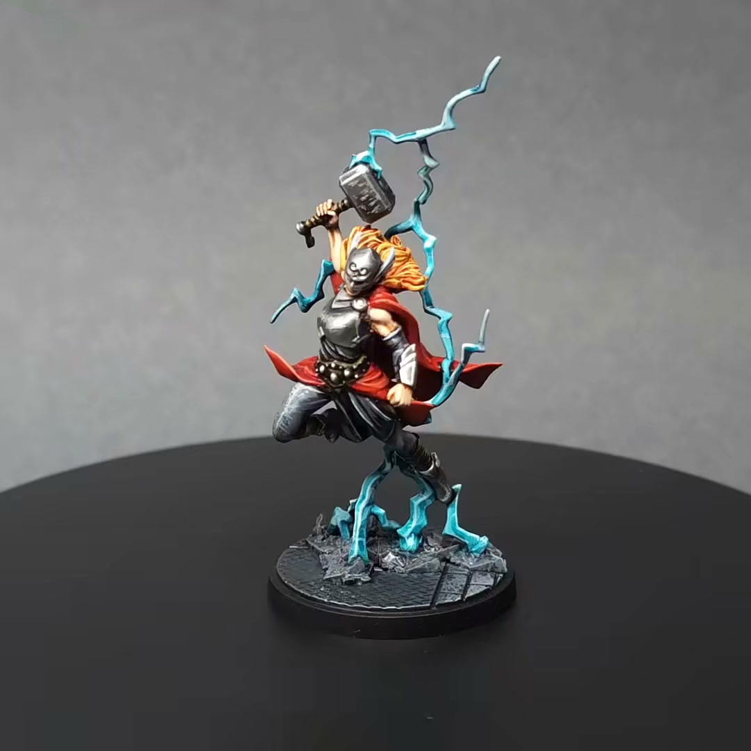 Asmodee – Marvel Crisis Protocol : Warriors Of Asgard – 4 Figurines Pour Agrandir Votre équipe, Dès 14 Ans