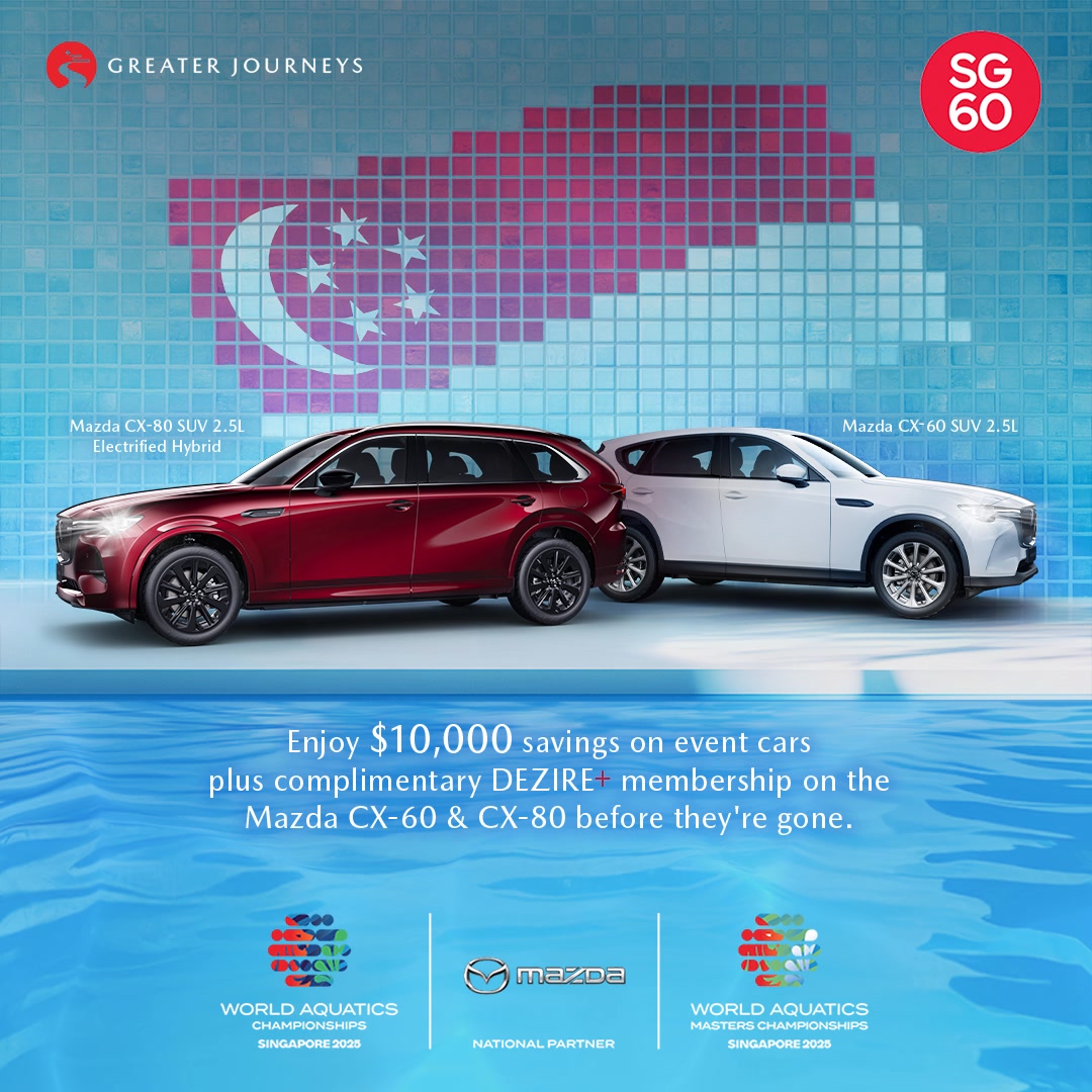 Mazda's World Aquatics Championships – Singapore 2025 event cars