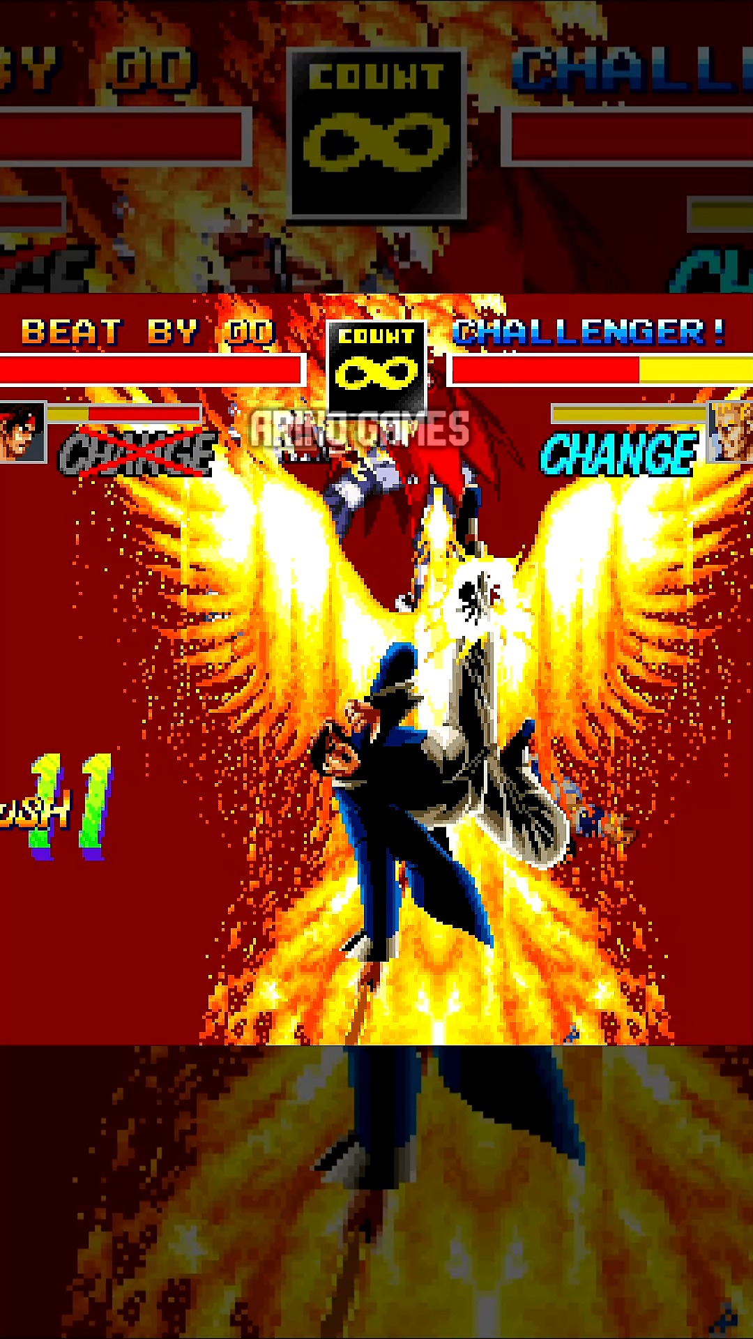 EvlL Ryu vs Geese | Arino Games | Facebook