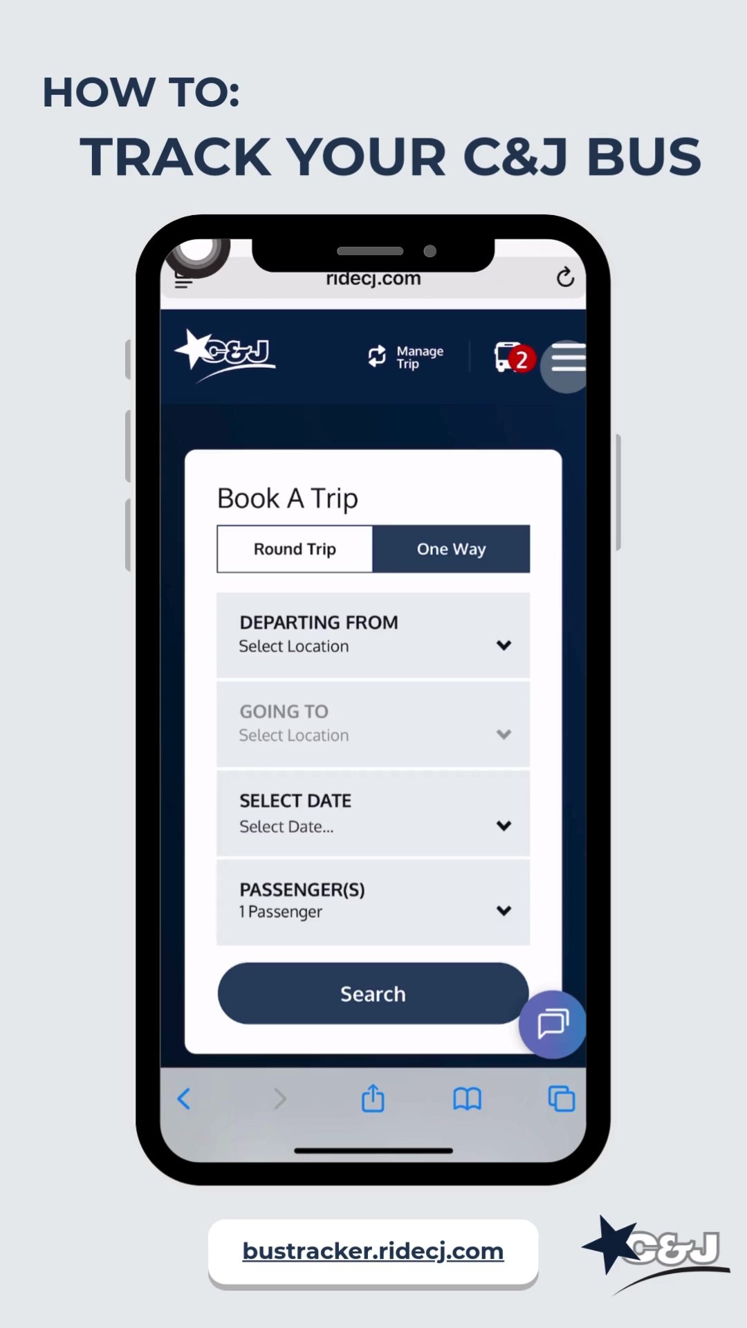 Wondering where your C&J bus is? 🚍✨ You can track your coach in