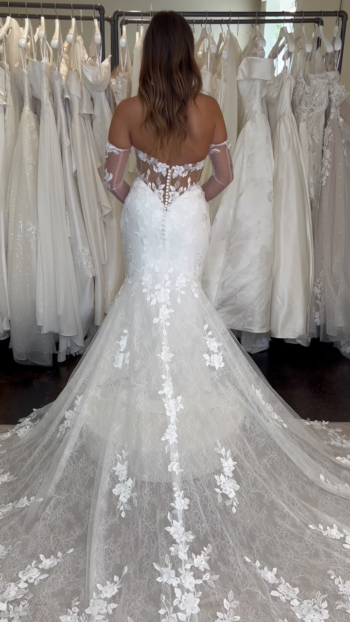 bridesmaid dresses in shreveport MADI LANE BRIDAL | Wedding Gowns with some party the back, don’t mind if we do🤩🫶🏻, #madilanebridal #weddingdress #bridalgown #bridetobe #2027bride | Happily Ever After Bridal mismatched pink bridesmaid dresses