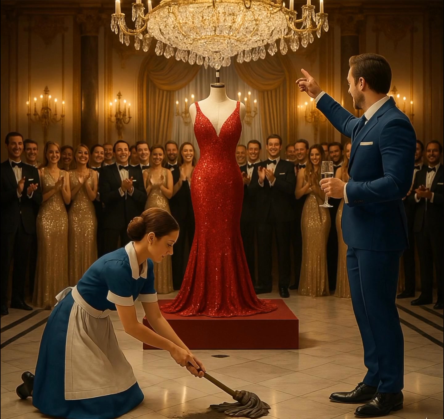 « Je t’épouserai si tu rentres dans cette robe ! » se moqua le ...