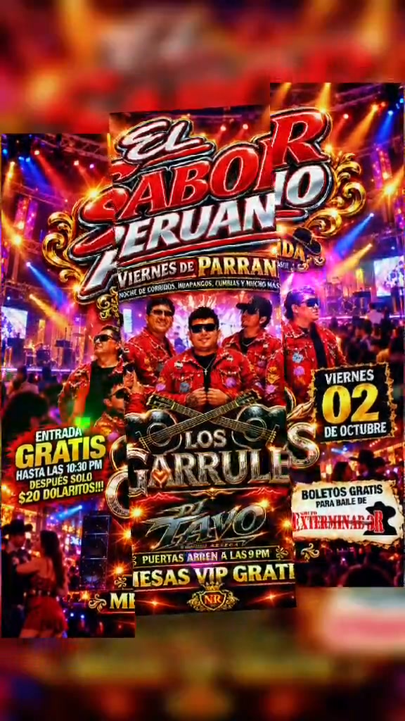 Nos vemos este viernes 02 de octubre en Sabor Peruano de Fairfield