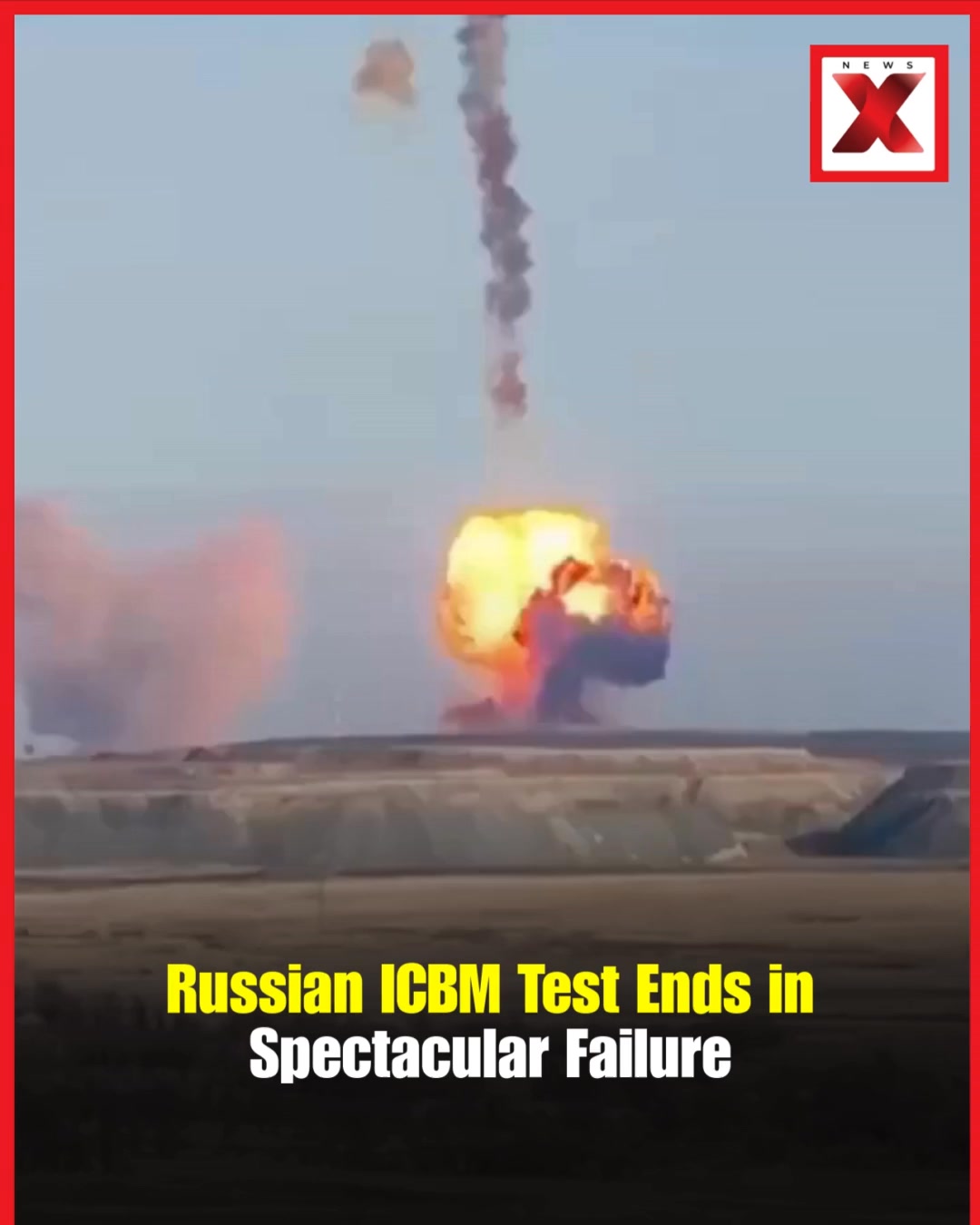 A dramatic incident unfolded over Russia as an Intercontinental ...