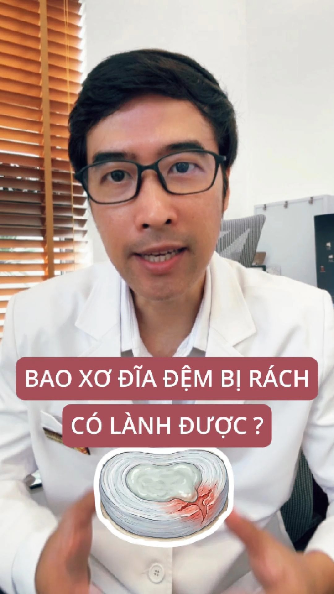 Rách bao xơ đĩa đệm có lành được không #thoatvidiadem | Bác sĩ Trường ...