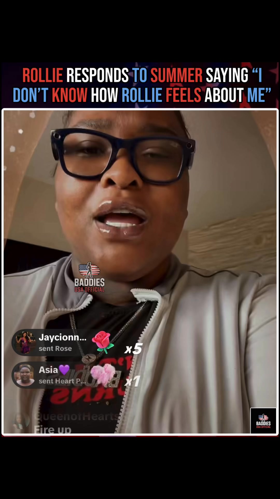 Rollie went live on TikTok responding to Summer saying she didn’t know ...