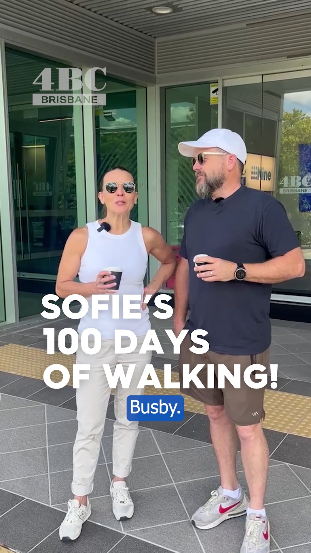Tom Busby joined Sofie Formica for her 100 days of walking challenge! 👟 ...