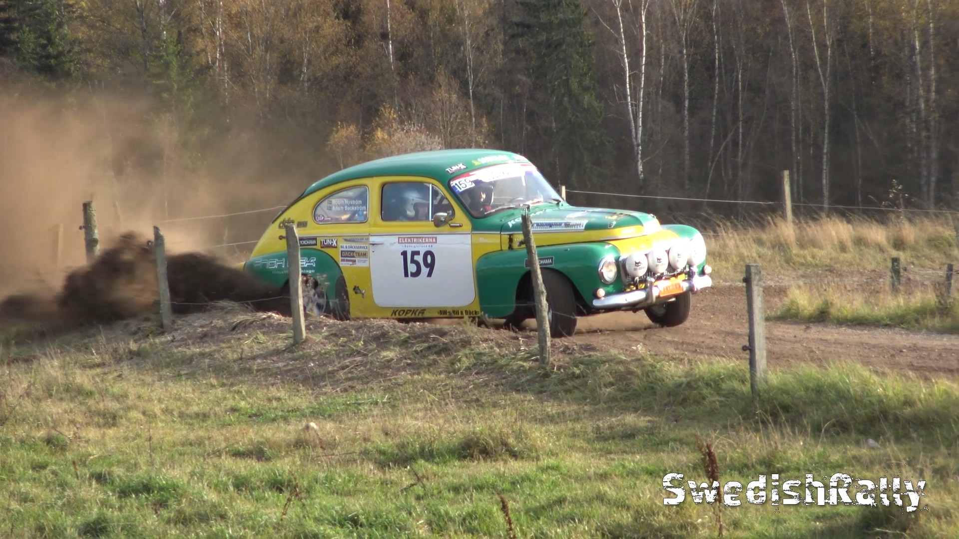 Good attack from old Volvo PV! Adam Backström goes flat out! #volvopv # ...