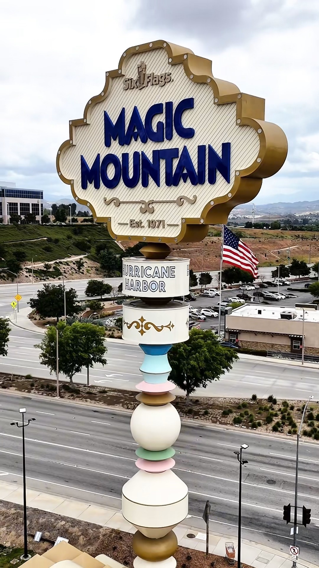 A sign of something epic to come. The iconic Magic Mountain sign doesn ...