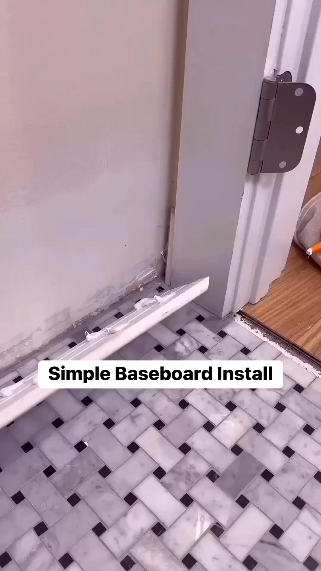 Installing baseboard today for a client #yearbyconstructiongroup # ...