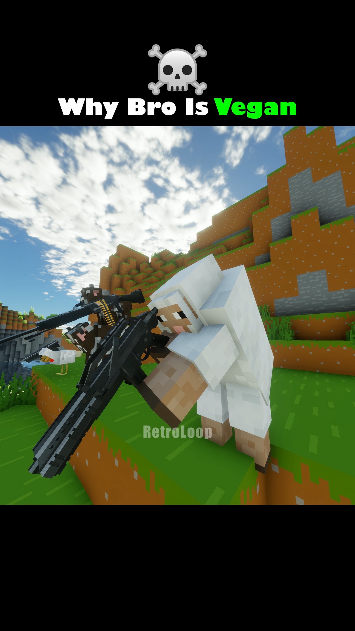 Why Bro Is Vegan☠️Minecraft Memes #minecraftmemes #minecraftreels # ...