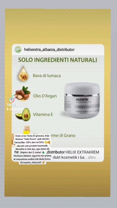 Helixextra - HELIX EXTRAKREM PER FYTYREN Një produkt kozmetik i bazuar ...