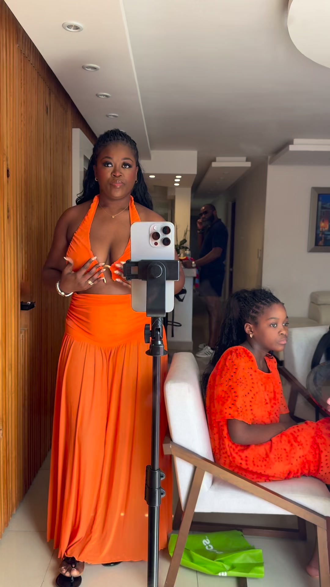 orange dress dark skin ASOS DESIGN draped cut-out maxi dress in burnt orange