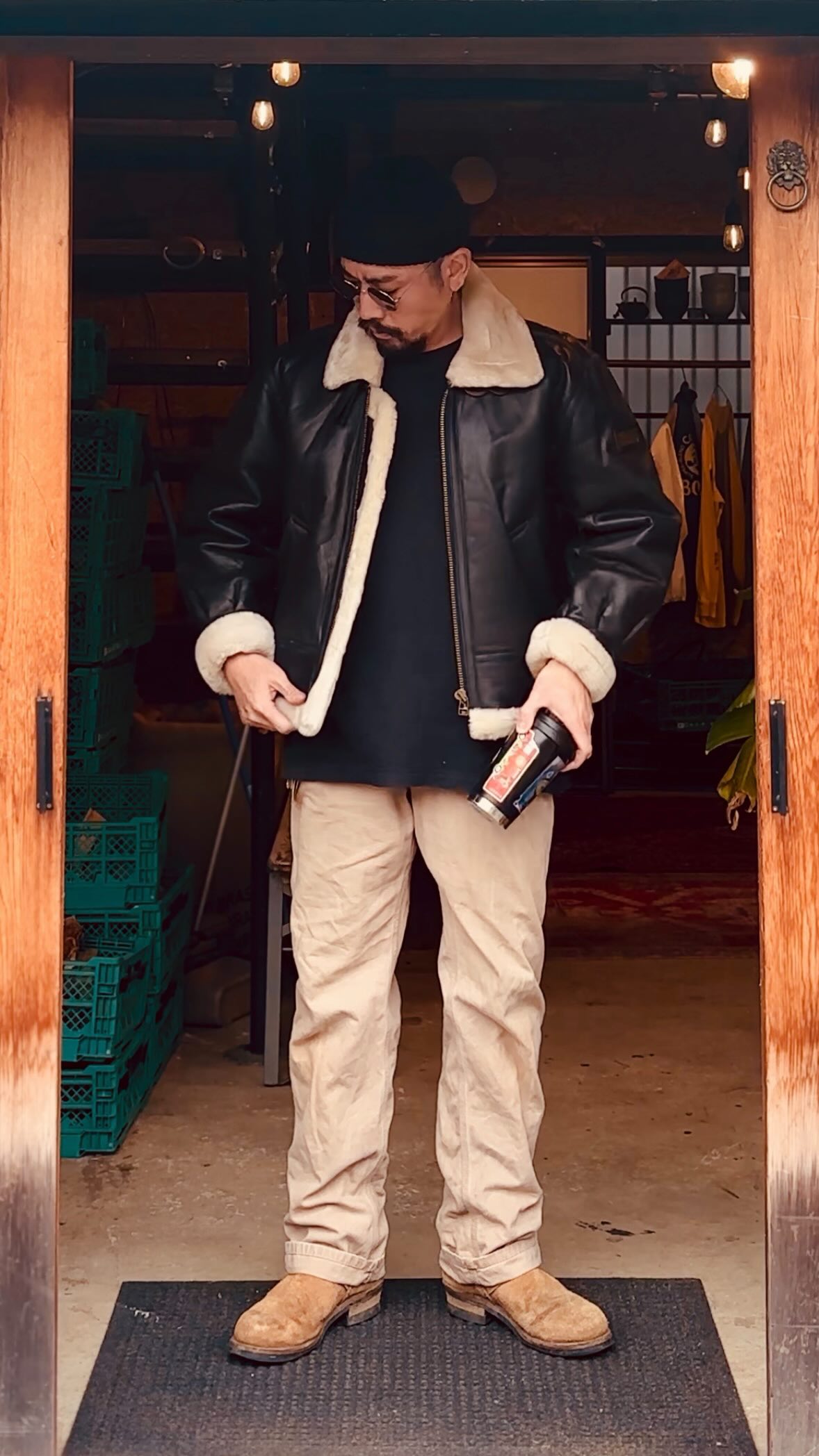 B-3 jacket outfit / B-3ジャケットコーディネート B-3 BOSS jacket