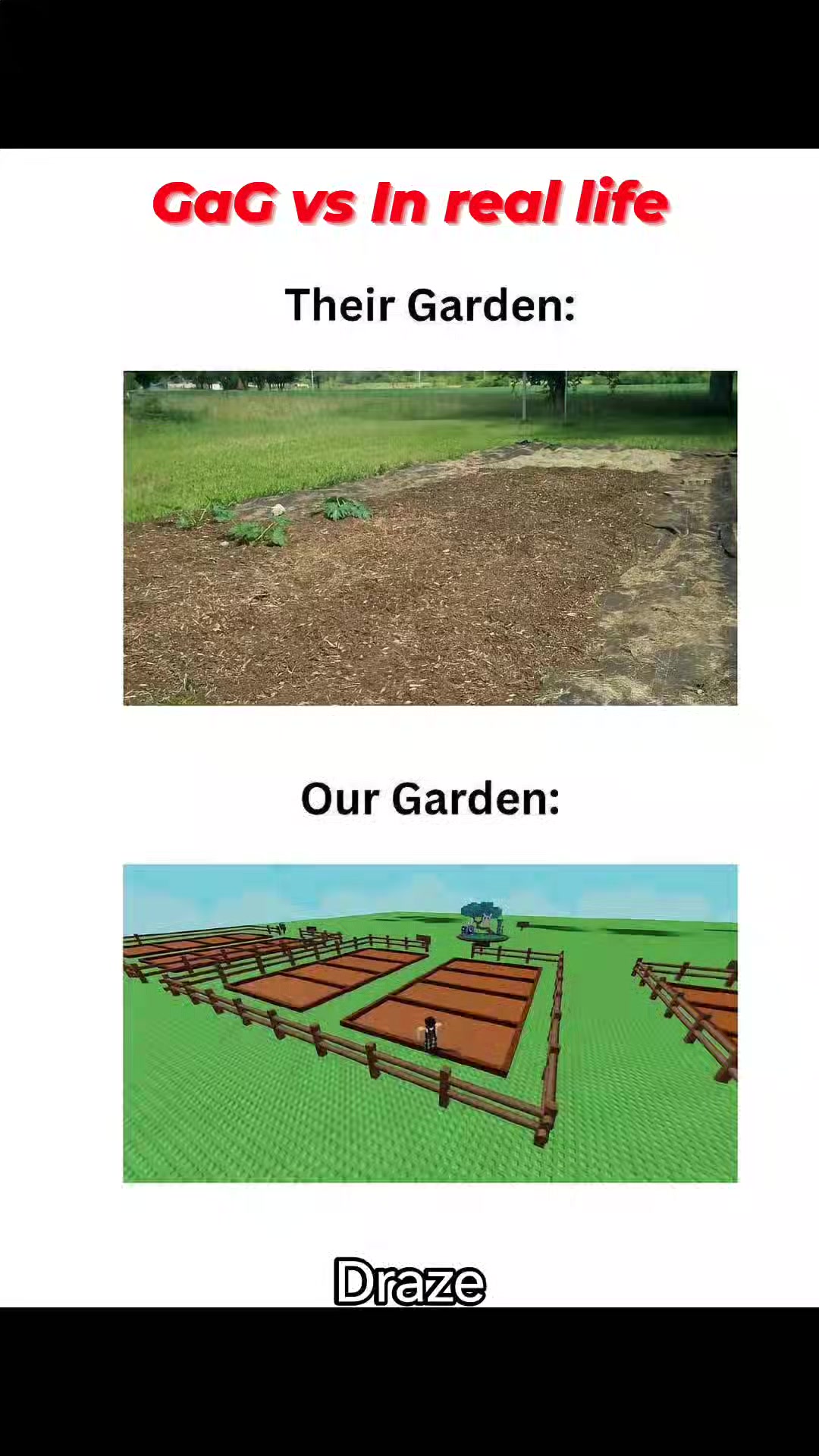 GaG vs In real life 😭😭😭 #growagarden #roblox # ...