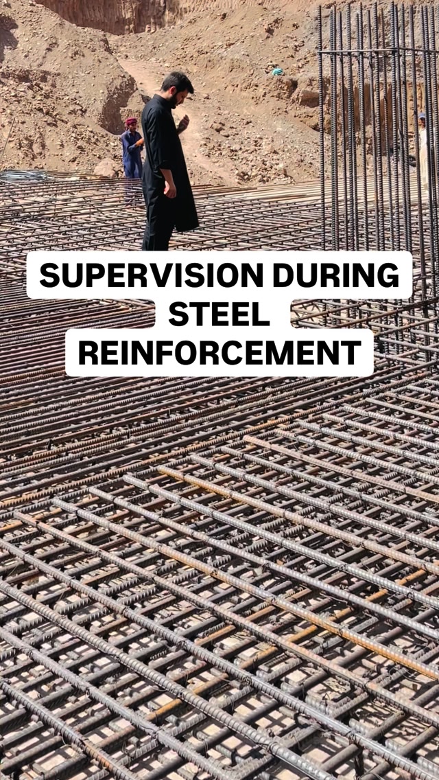 SUPERVISION DURING STEEL REINFORCEMENT (REBAR WORK) Ensure Structural ...