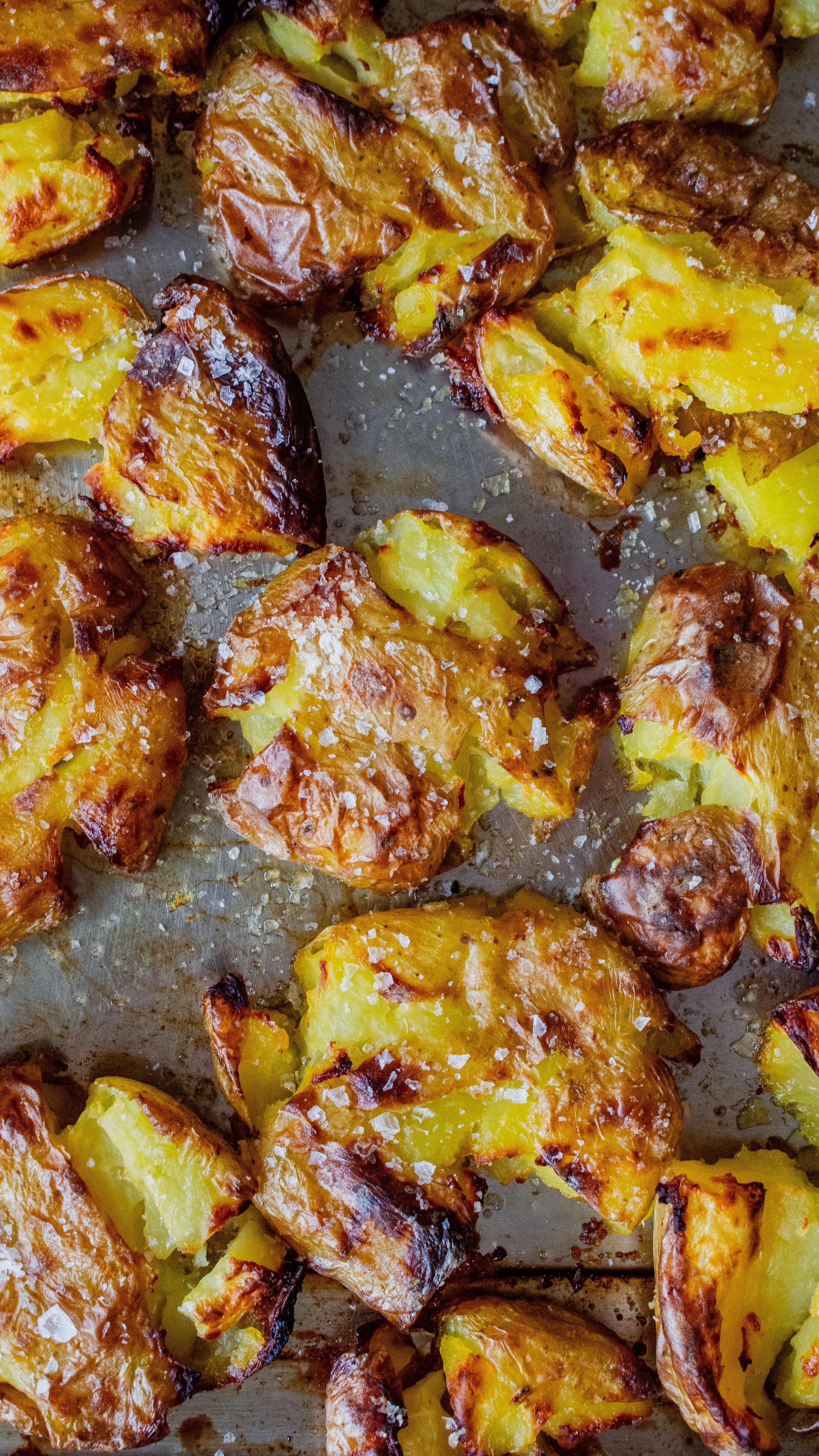 The BEST way to eat potatoes, with zero fuss! Just boil, smash, drizzle ...