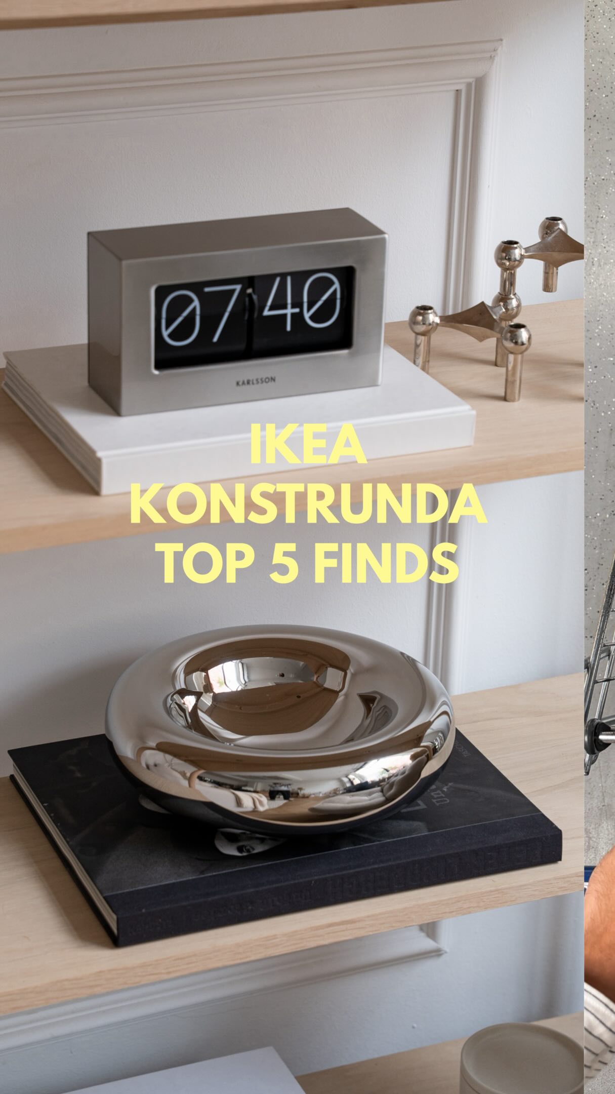 IKEA KONSTRUNDA FAVORITES, 1. KONSTRUNDA - Schale - 24,99€, 2. KONSTRUNDA - Dekoration - 24,99€, 3. KONSTRUNDA - Dekoration - 29,99€, 4. KONSTRUNDA - Dekoration - 29,99€, 5. KONSTRUNDA - Vase