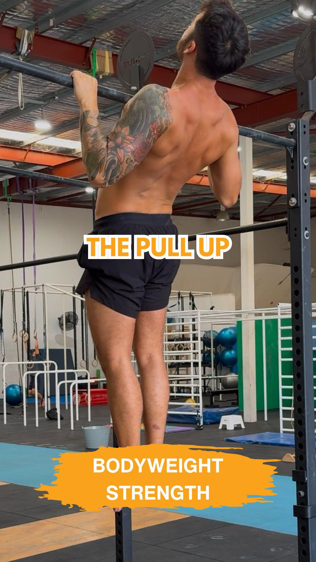 Good form for a strict pull-up starts with a dead hang, where your arms ...
