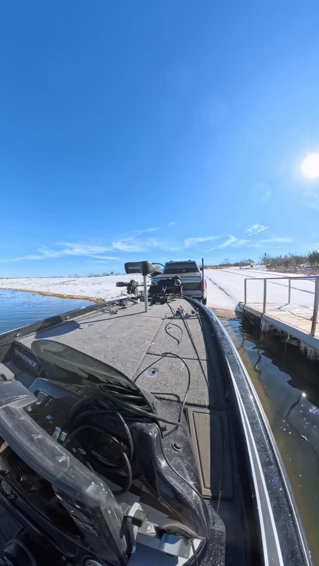Had to make my own boat ramp. #boatramp #boatrampfails #snow #ice # ...