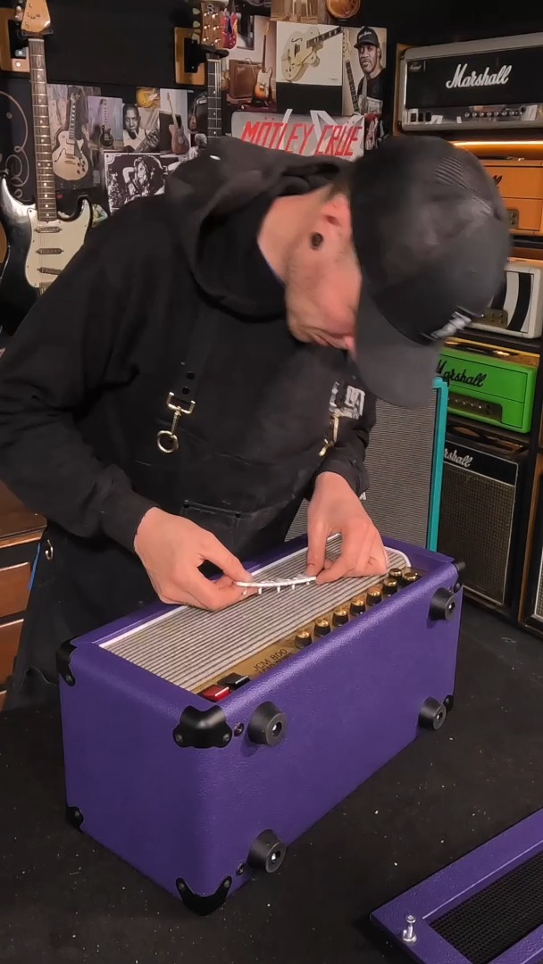 Marshall JCM800 head shell build #marshalljcm800 #purpletolex