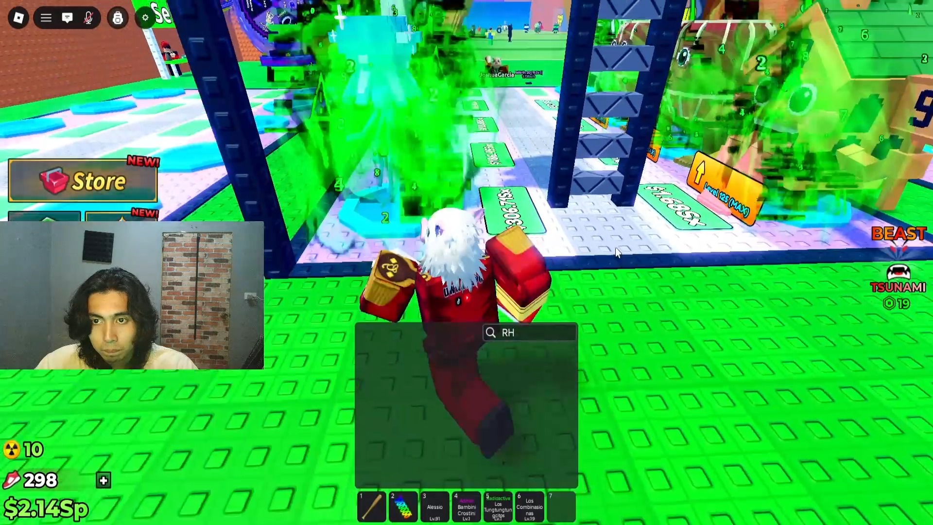 I GOT THE BURGERINI USING SPAWN MACHINE IN ESCAPE TSUNAMI FOR BRAINROT ...