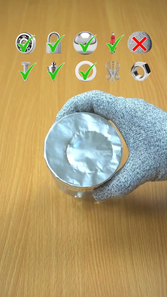 Hot Objects vs Aluminium Foil Satisfying Experiment! #experiment #asmr ...