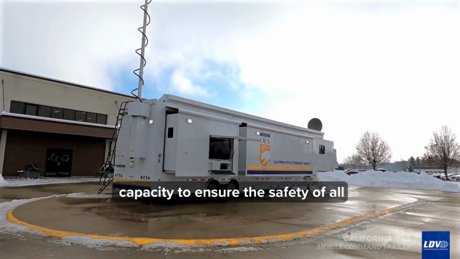 The California State Warning Center Mobile Command Unit (MCU) was ...