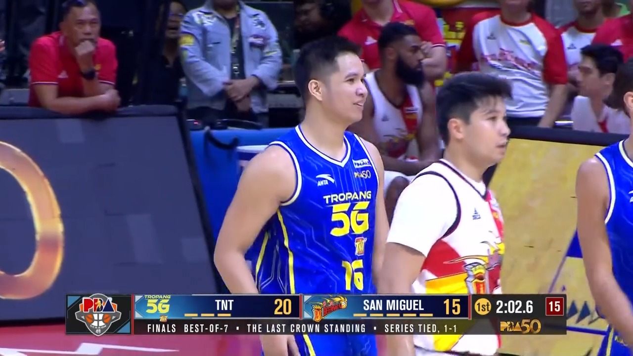 UNINTENDED PASS 👉🏽 An unexpected moment on the court as RR Pogoy ...