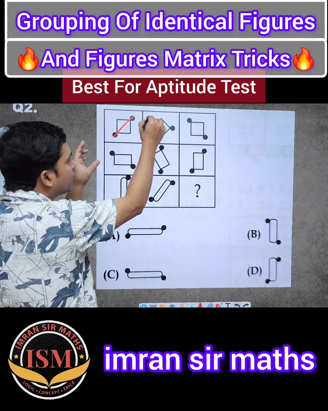 Figures Matrix Tricks | Reasoning Tricks | Maths Tricks | imran sir ...