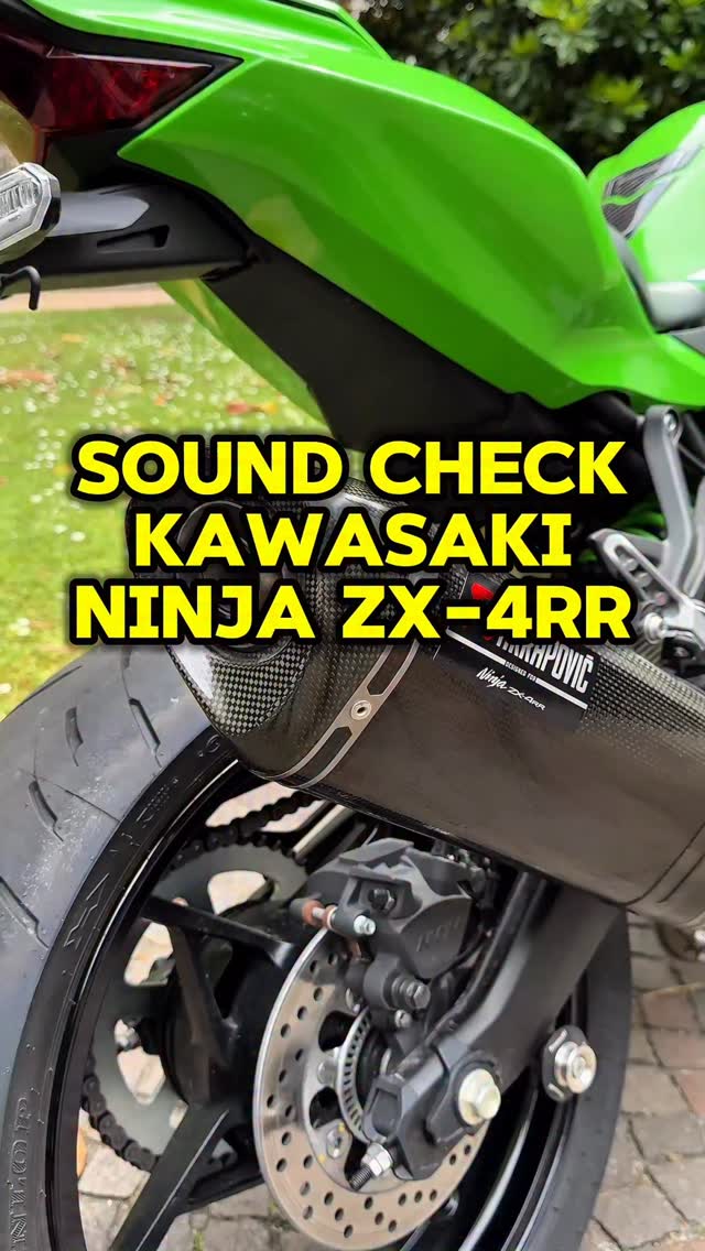 Kawasaki Ninja ZX-4RR: il sound check! . . . #kawasakininja400