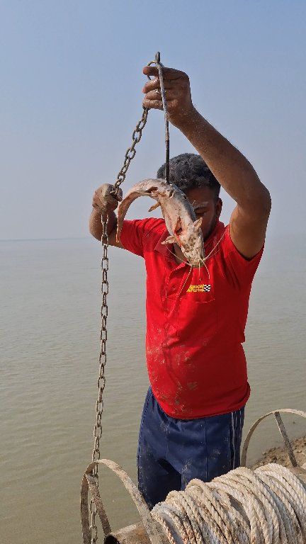 Fishing machine in river monster catching #river #fish | Shanto Fishing ...