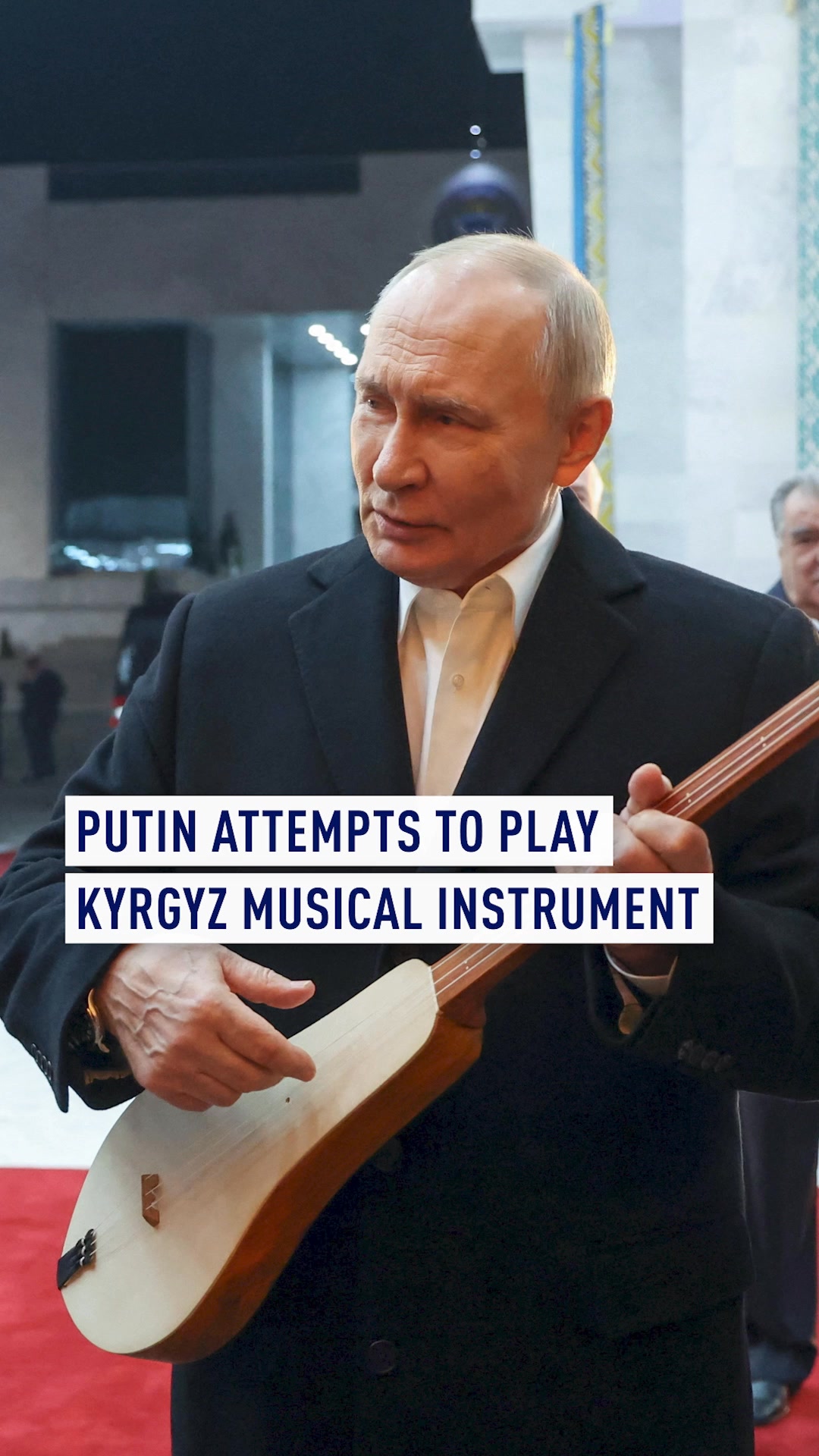 Russian President Vladimir Putin couldn’t resist trying the Kyrgyz ...