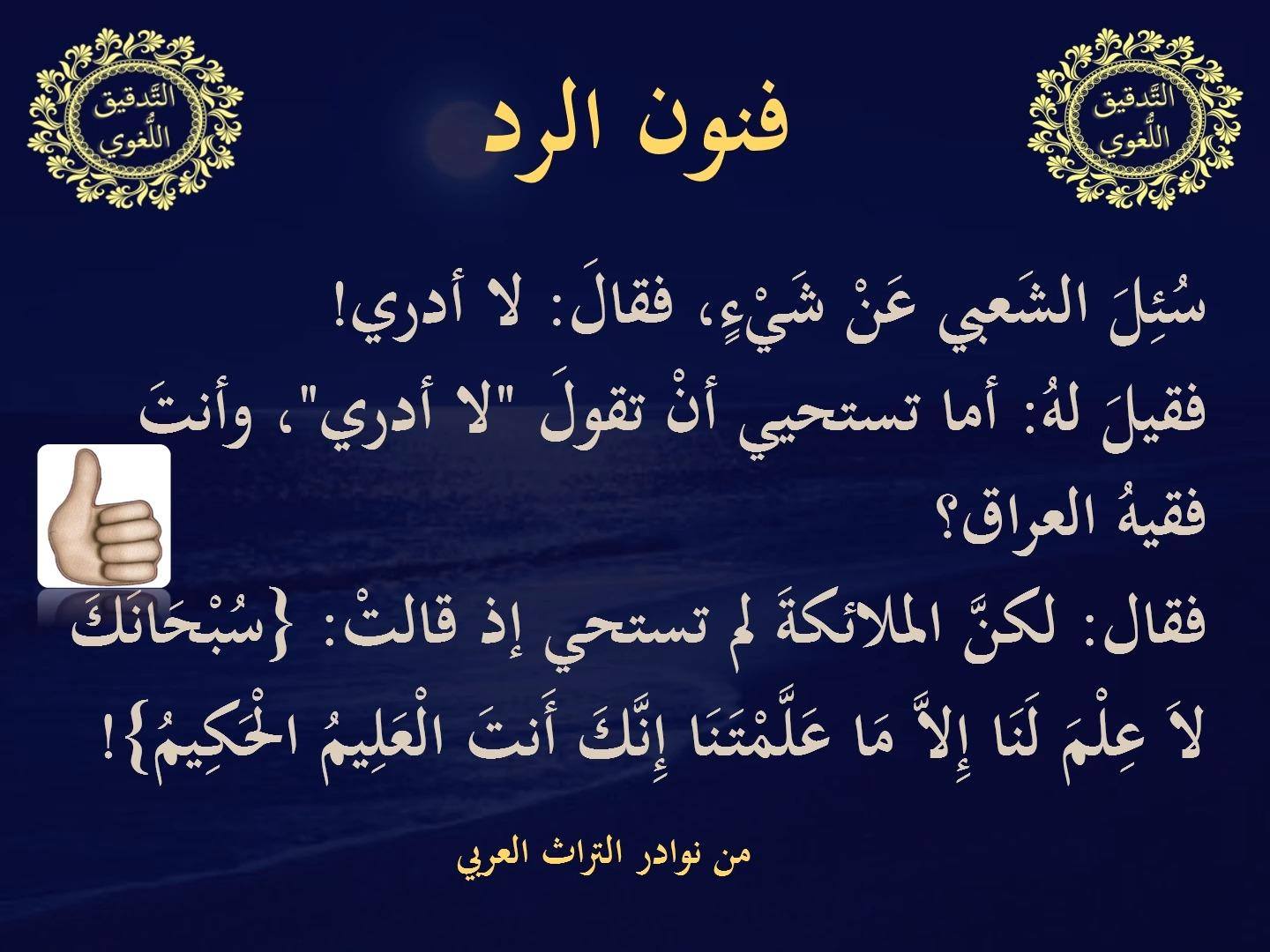 ما أجمل فنون الرد عند العرب! | التدقيق اللغوي