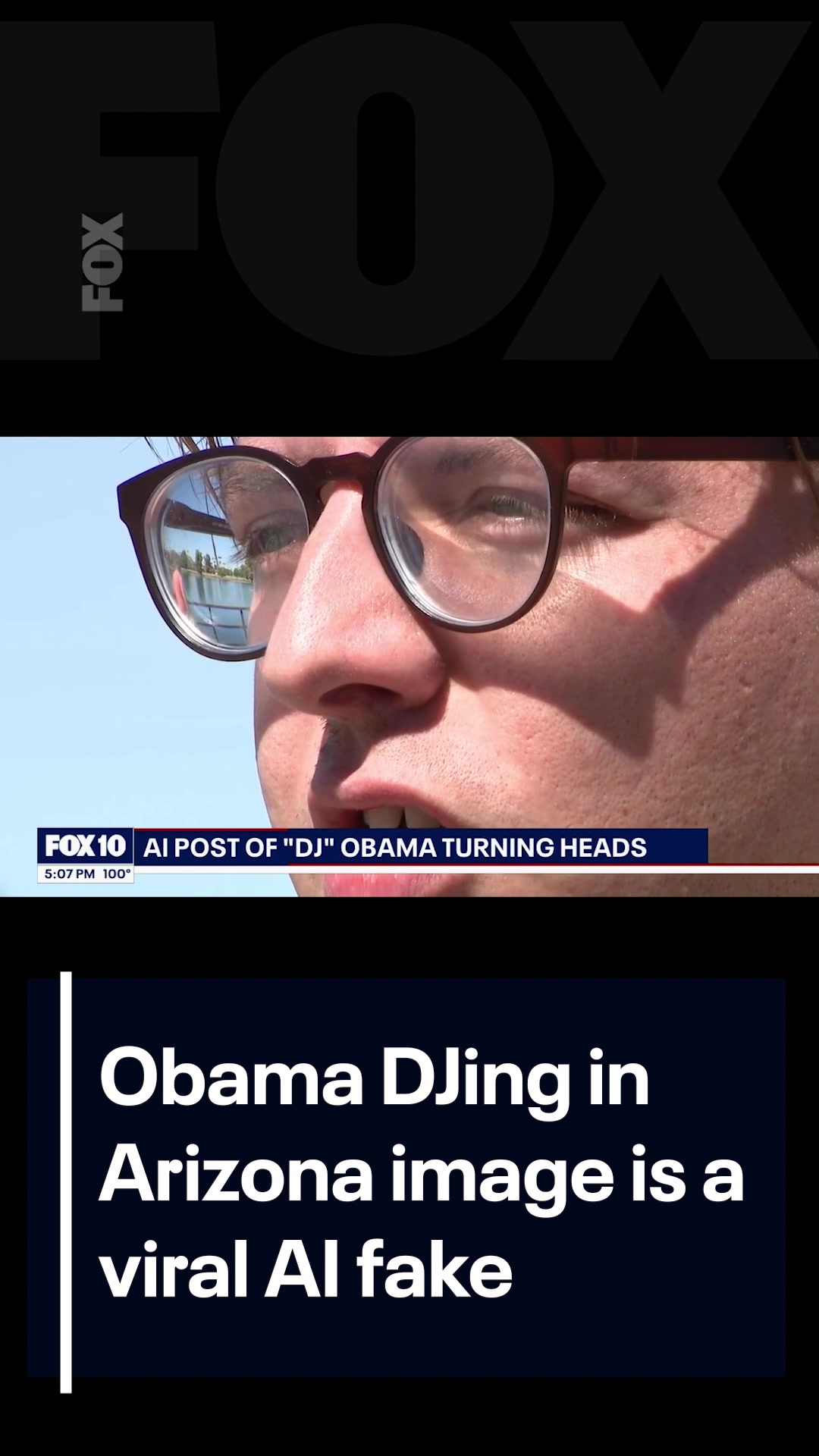 An AI-generated image of former President Barack Obama DJing in