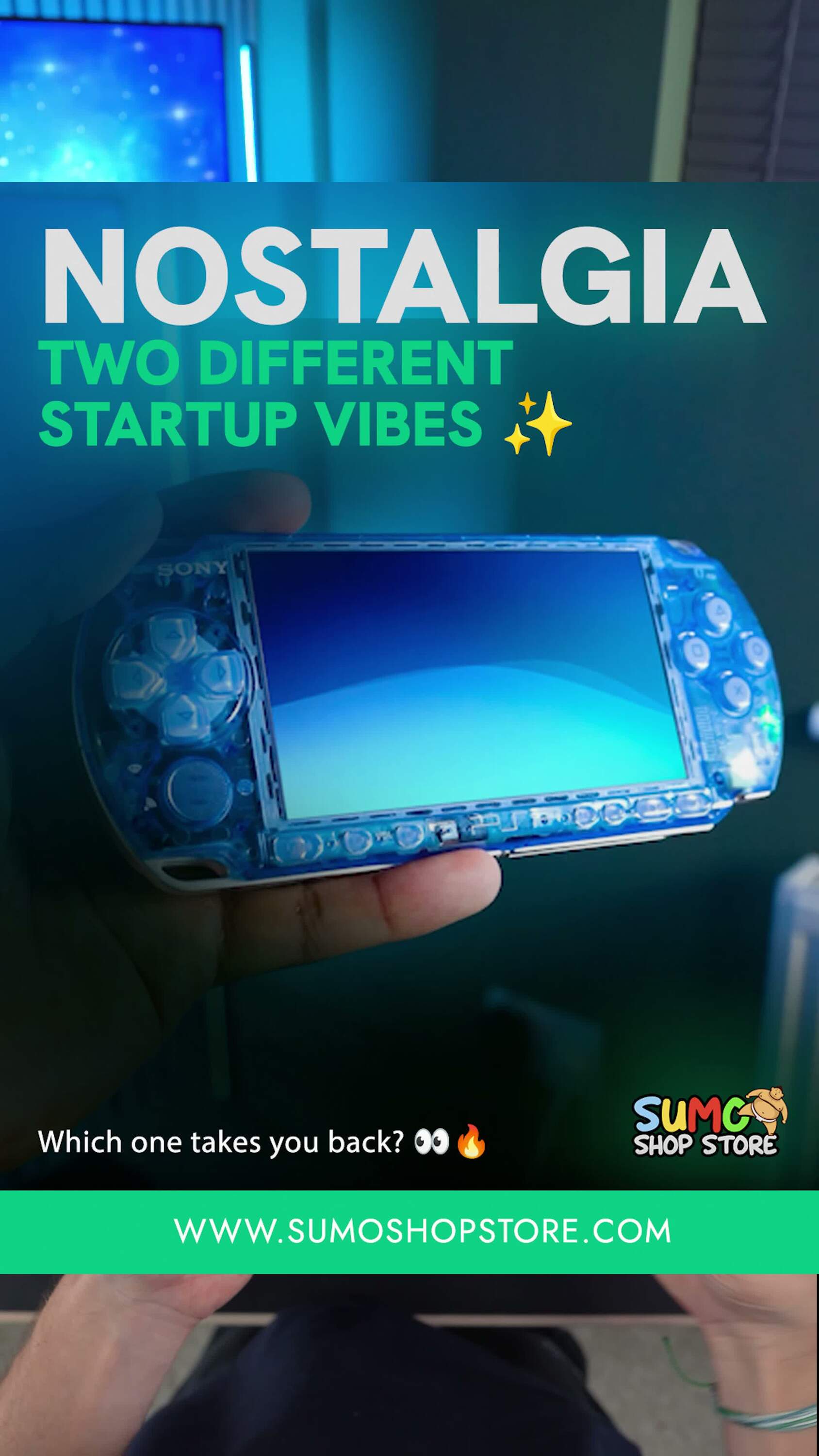 POV: PSP vs Nintendo 3DS XL boot animation 🎮✨ Two iconic