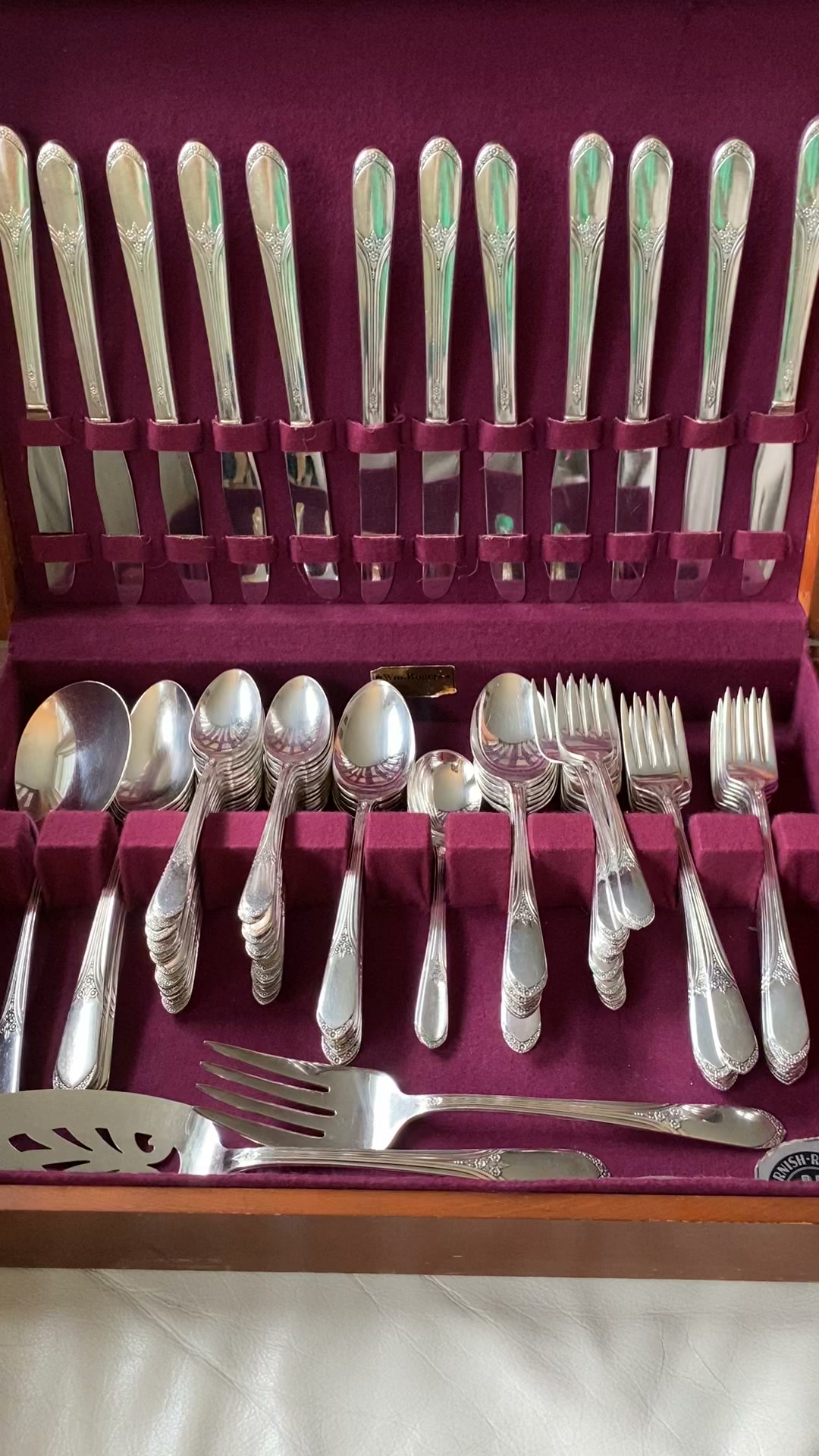 SOLD! Gorgeous set of silverware, WM Roger's / Oneida, originally