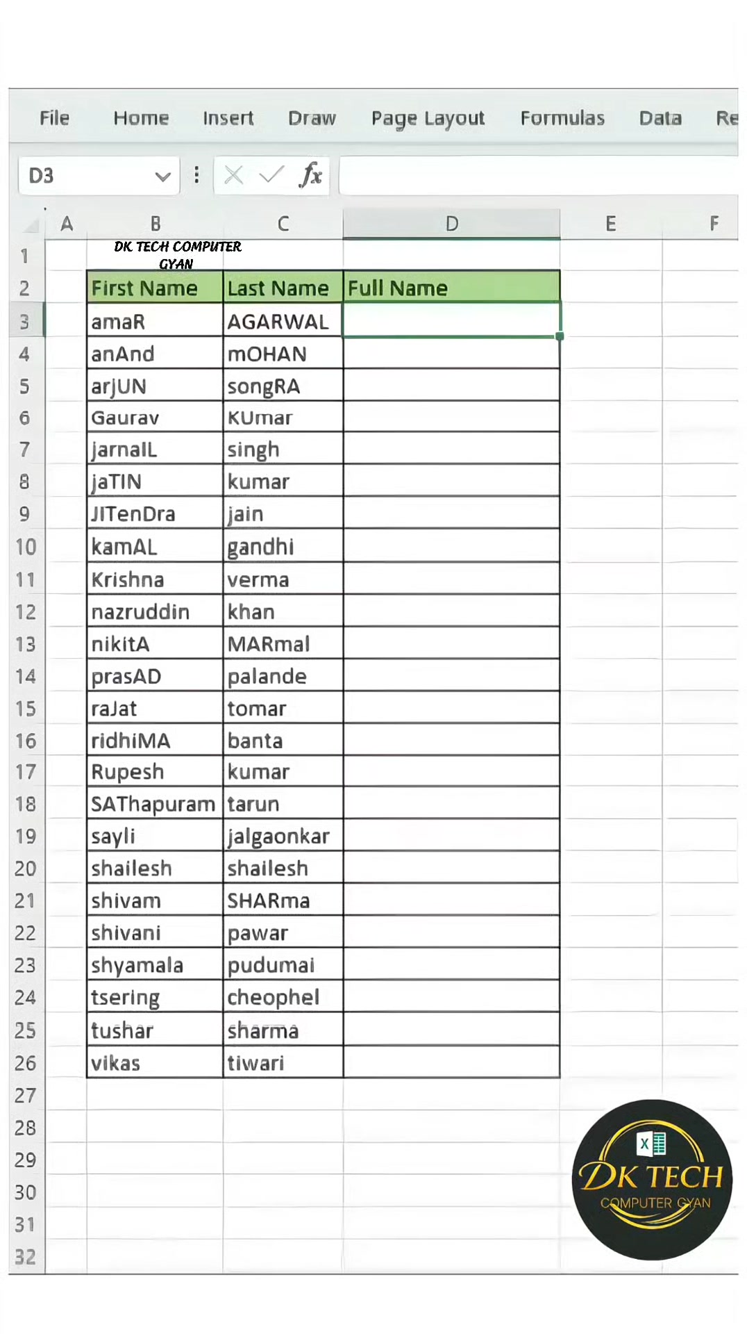 How to use contact function in excel 💯🚀 #fblifestyle #short #explore # ...