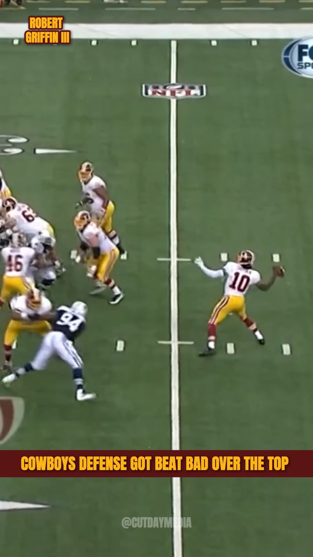 RG3 Hit Aldrick Robinson for a 68-Yard TD vs Cowboys! 😤 #nflfootball # ...