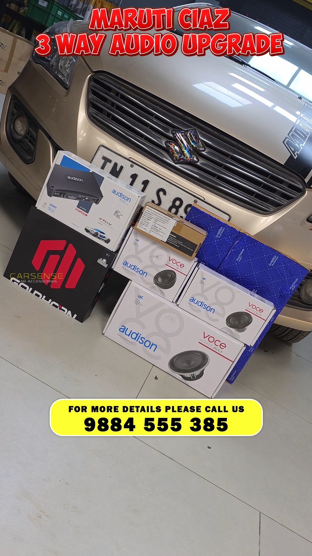 Car 3 Way Audio Setup | Atmos Surrounding System | Car Audio